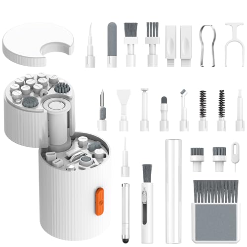 33-in-1 Multi-Functional Cleaning Kit Tool for Electronics inlcuding Headphones,Mobile Phones,Computer,Monitor,Lens and etc, Compact and Portable Design