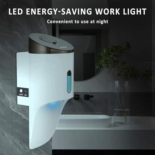 Wall Mounted Automatic Soap DispenserTouchless and Smart Electric Dispenser for Wall,Suitable for Public Places, Hotels and airports (White) - color: White