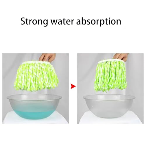 6 Pack Spin Mop Refill Pads Compatible with SIMPLI-Magic 79349 79117 979193 79229 Spin Mop Cleaning System, Part No.79161