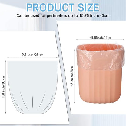 240 Counts Mini Trash Bags 0.5 Gallon Tiny Garbage Bags Small Pet Bags Strong Trash Bags Trash Can Liners for Car Kitchen Office Desktop Mini Trash Can Wastebasket Bin, 16 Rolls(White) - color: White