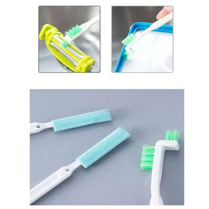 8Pcs Multi-Functional Crevice Cleaning Brush Set - Cup Lid Gap Cleaner, Bottle & Nipple Detail Brush, Long Handle Kitchen Sink & Groove Scrubber for Home Use - size: 8pcs