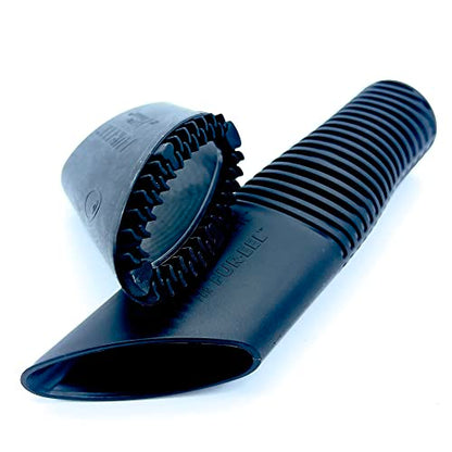 Buff Brite: Fur EEL Pro & Fang Adapter - Pet Hair Remover Vacuum Attachment - Dog & Cat Grooming & Cleanup Tool, Head Works Wet & Dry, Carpet-Home-Car