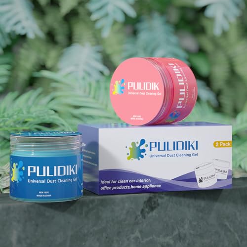 PULIDIKI Car Cleaning Gel for Car Detailing Kits Car Putty Auto Detailing Tools Car Interior Cleaner Car Cleaning Slime Car Accessories Keyboard Cleaner Blue Pink (2Pack) - color: Blue+Pink