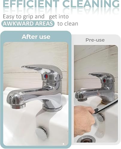 3PCS Crevice Cleaning Brush, Hard Bristle Crevice Cleaning Brush, Multifunctional Cleaning Gap Brush Tool for Bathroom, Home, Kitchen, Bathroom, Window, Vehicle, Faucets, Toilet