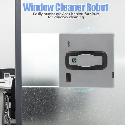 Window Cleaning Robot, Robot Window Cleaner with Intelligent Control/APP Control, Automatic Windows Vacuum Cleaner Glass Cleaner with 3 Cleaning Mode for Home Office, 50ml/1.69oz Water Tank Capacity
