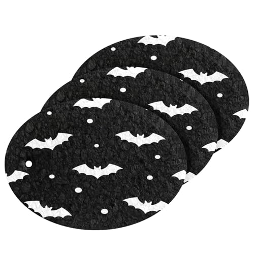 Bats Flying Halloween Dish Scrub Sponges Kitchen Non Scratch Reusable Compressed Cellulose Sponge Hanging for Household Cleaning Washing Dishes Pots and Pans 3 Pack - color: Pattern18