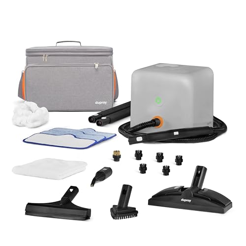 Dupray Neat Plus Steam Cleaner and Awesome Bag, 18 Accessories, Fast Heat-Up, Chemical-Free Cleaning, Multipurpose Steamer *Kills 99.9% of Bacteria & Viruses - size: 18-piece (Neat Plus + The Awesome Bag)