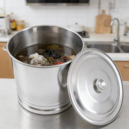 15Qt/3.7Gal Stainless Steel Bucket Milk Metal Pail Ice Bucket Compost Bin | Compost Bucket Milk Pail Scrap Slop Food Waste Garbage Pails Kitchen Farms Kennels with Lid and Handle - size: 14L/14.8 Qt/3.7Gal:11.81*11.81*11.81 inch