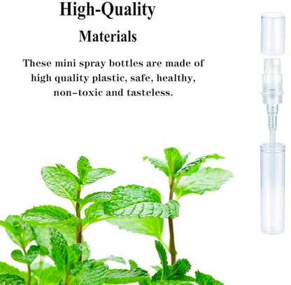 Mini Spray Bottle, Clear Plastic Empty Sample Containers, Fine Mist Perfume Travel Refillable Spray Bottle Perfume Atomizer Small Portable Bottle for Cleaning, Essential Oils 120Pcs 3ml - style: 120PCS,3ML