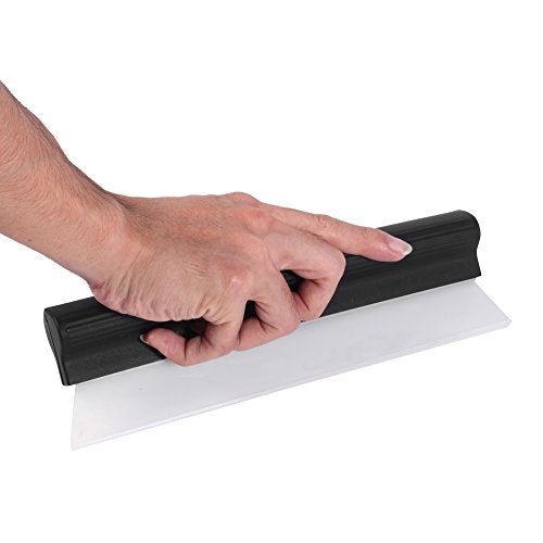 Watris Veiyi 10" Silicone Water Blade Squeegee, Quick Dry Wiper Blade Squeegee, Antislip Automotive Shower Squeegee for Car Glass and Shower Kitchen Window…