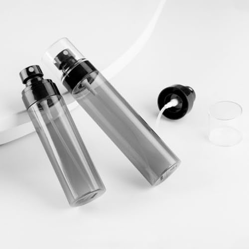 Refillable Fine Mist Spray Bottles Set for Travel Daily Use 120ml and 80ml Portable Continuous Sprayers for Hairstyling Skincare and Cleaning