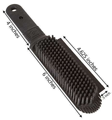 FURemover Plus Pet Hair Rubber Brush with Squeegee, Easily Remove Fur and Lint from Clothing, Carpets and Furniture, Gently Groom Dogs and Cats Wet or Dry, Black, 2 Pack - size: 2 Pack, style: Mini FURemover Plus
