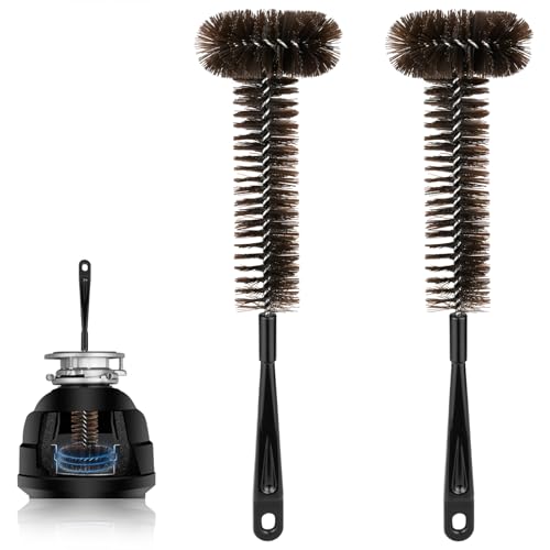 Garbage Disposal Cleaner Brush 2 Pack, Extra Long Handle for Deep Cleaning, 3D Nylon Brush Head Eliminates Residue and Odor, Universal Fit for All Disposal Units 15inch - size: 2 Pack