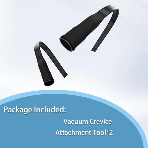 2PCS 25" Flexible Vacuum Crevice Attachment Tool | Attachment for Vacuum Hoses Extendable Bendable Nozzle for 1-1/4" or 1-3/8" (32mm-35mm) Vacuum Flat Slot Nozzle Interface for Car Home Cleaning ﻿
