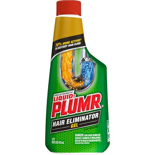 Liquid-Plumr Pro-Strength Hair Eliminator Gel Clog Remover, Hair Clog Remover and Drain Opener, Safe for All Septic Systems and Pipes, 16 fl. oz. Bottle - size: 16 Fl Oz (Pack of 1)
