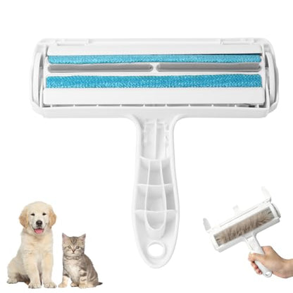 Roller Pet Hair Remover - Reusable Lint Roller for Dog & Cat Hair on Furniture, Couch, Carpet, Car & Bedding - Portable