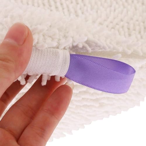 Tidy Monster Steam Mop Replacement Pads, 4 Pack Steam Pocket Mop Pads Compatible with Shark S3500 Series, S3501, S3601, S3550, S3901, SE450, S3801CO, S3601D, S2901, S2902 - color: 4 Pack White