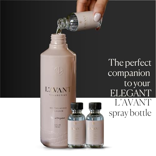 L'AVANT Collective Luxury Multipurpose Surface Cleaner Concentrate | All Purpose Cleaning Spray Refill, Plant-Based & Non-Toxic | Makes 48 Fl Oz, EPA Safer Choice | 3 Fl Oz | Blushed Bergamot - size: 1 Fl Oz (Pack of 3)