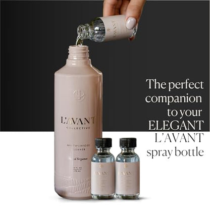 L'AVANT Collective Luxury Multipurpose Surface Cleaner Concentrate | All Purpose Cleaning Spray Refill, Plant-Based & Non-Toxic | Makes 48 Fl Oz, EPA Safer Choice | 3 Fl Oz | Blushed Bergamot - size: 1 Fl Oz (Pack of 3)