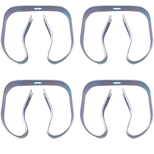 CHENJIN 6PCS Garden Tool Rack Metal Elastic Clip Holders 3/4-1-1/8-Inch Wall Mounted Tool Spring Grip Clips For Brooms Pipes Fixing Truck And Automobile Gauge Accessories