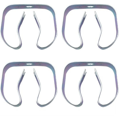 CHENJIN 6PCS Garden Tool Rack Metal Elastic Clip Holders 3/4-1-1/8-Inch Wall Mounted Tool Spring Grip Clips For Brooms Pipes Fixing Truck And Automobile Gauge Accessories
