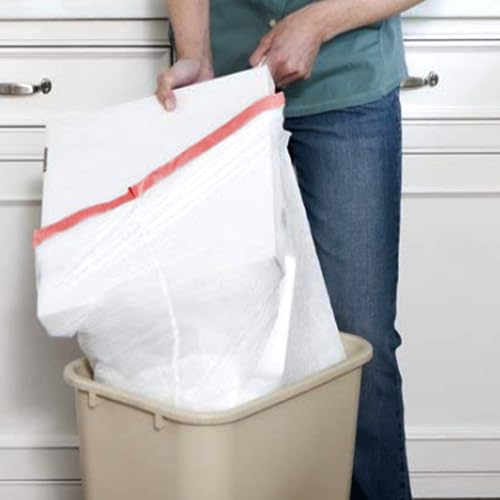 BEIDOU-PAC Trash Bags 8-10 Gallon Drawstring, 60 Count Garbage Bags, Large Kitchen Trash Bags, Odorless & Heavy Duty White Plastic Food Scrap Bags for Bathroom Bedroom Office Waste - style: 8-10 Gallon |60 Count