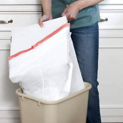 BEIDOU-PAC Trash Bags 8-10 Gallon Drawstring, 120 Count, Multifold Roll Garbage Bags, Large Kitchen Trash Bags, Odorless & Heavy Duty White Plastic Food Scrap Bags for Bathroom Bedroom Office Waste - style: 8-10 Gallon |120 Count