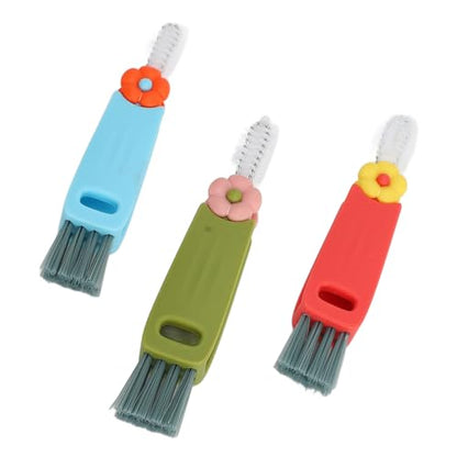 3PCS Blue Bottle Gap Cleaning Brush Set Multifunctional Cup Lid Crevice Cleaner for Bottles and Household Use