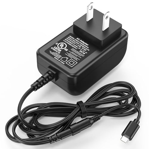 5V USB C Electric Spin Scrubber Charger Replacement Fit for YKYI, for Bomves Cordless Cleaning Brush, Power Cord AC Adapter for Keimi, for Leebein, for Highyes, for TUYU Power Shower Cleaner Scrubber