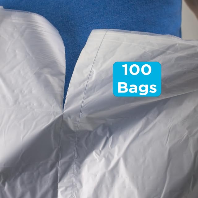 Highbar Select 40-45 Gallon Trash Bags, 1.1 Mil Thickness, Clear Bags, 45 Gallon Trash Bags Heavy Duty, 40" x 46", 100 Count, Ideal for Contractors, Janitorial, Industrial, Recycling - style: 40-45 Gal, 1.1 Mil, 100 Count, Clear