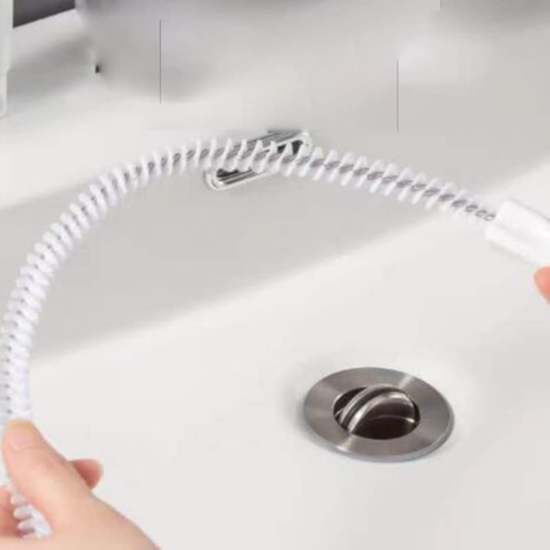 Sink Drain Overflow Cleaning Brush, Bendable Long Pipe Cleaners, Household Sewer Hair Catcher Cleaning Tools