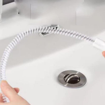 Sink Drain Overflow Cleaning Brush, Bendable Long Pipe Cleaners, Household Sewer Hair Catcher Cleaning Tools