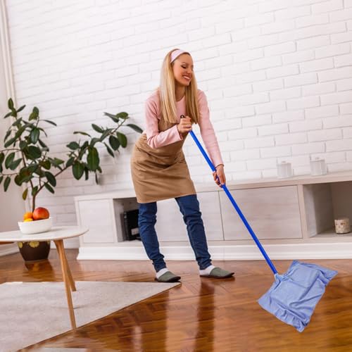 12 Pcs Extra Large Microfiber Cleaning Cloth, 20" x 30" Washable Reusable Large Floor Cloth Rags, Microfiber Towels for Mop Cleaning Office Bathrooms Housekeeping (Blue, White) - color: Blue Style 2