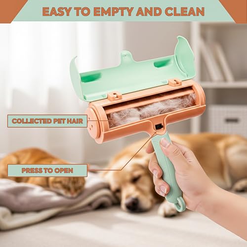 Reusable Lint Roller Pet Hair Remover Self Cleaning Tool for Dog Cat Hair Sofa Clothes Carpet Furniture Fur Remover