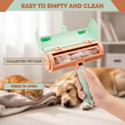 Reusable Lint Roller Pet Hair Remover Self Cleaning Tool for Dog Cat Hair Sofa Clothes Carpet Furniture Fur Remover