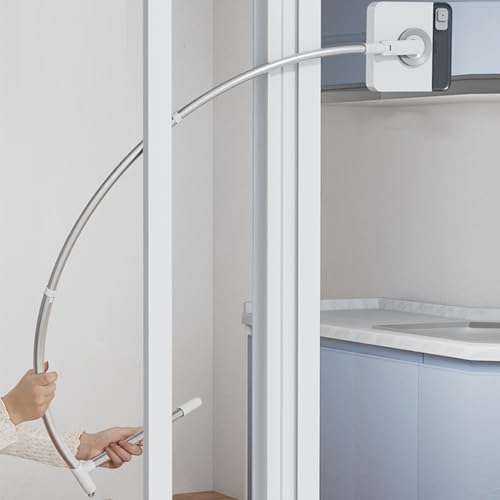 Outside Window Cleaner Tool, 51 Inch Telescopic Dual-Sided Window Squeegee Professional with Extension Pole for High Rise and Apartment Glass Cleaning