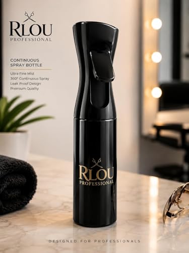 Continuous Spray bottle 300ml Ultra fine Mist Water sprayer for barbers, Hairstylist use