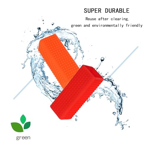 2pcs Pet Dog Cat Hair Remover, Pet Hair Removal Tool, Car Carpet Cleaner, Dog Remover for car，Interior, Furniture, Sofa - color: orangered