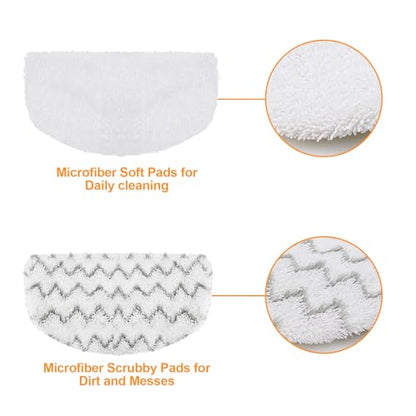 10 PACK Steam Mop Replacement Pads Compatible with Bissell Powerfresh Steam Mop 1940 1806 1544 2075 2685A 2181 2814 Series, Model 1940A 1940W 19405 2075A 2685A 5938, Microfiber Washable, Reusable - color: 10 Pack 1940