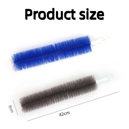 Bendable Microfiber Head, Reusable Dust Remover, Long Fan Cleaning Brush Duster with Flexible Bendable Head, for Electric Fans Air Conditioning, Home Car Vents, Curtain (4PCS Gray) - color: 4pcs Gray