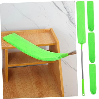 Cabilock Telescoping Gap Duster with Washable Cloths Flexible Cleaning Wand for Under Furniture Slim Design for Tight Spaces Efficient Dust Removal Tool - size: 43.00X7.50X0.30CM