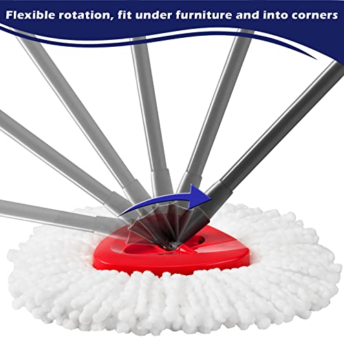 Spin Mop Replacement Base Compatible with O-Ceda EasyWring Mop Replace Head | Plastic Mop Base Part, Rotating Mop Head Cover, Triangle Easy Cleaning Base for Spin Mop Accessories
