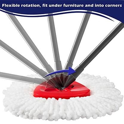 Spin Mop Replacement Base Compatible with O-Ceda EasyWring Mop Replace Head | Plastic Mop Base Part, Rotating Mop Head Cover, Triangle Easy Cleaning Base for Spin Mop Accessories