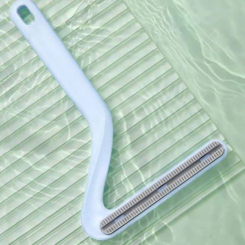 Double-Sided Carpet Scraper Pet Hair Remover Carpet Rake Cat Dog Hair Remover for Couch Rug Furniture Car Plus Pet Comb Brush (Blue) - color: Blue