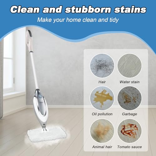3 Pack Steam Pocket Mop Replacement Pads for Shark S3501 S3601 S3550 S3901 S3801 S2901 S2902 S3501S S3601C SE450 S3901D S3455K,Microfiber Steam Mop Pad Replacement,Reusable Mop Pads for Floor Cleaning - color: White