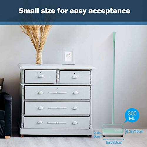Eyliden Carpet Sweeper, Mini Size Lightweight Hand Push - No Noise, Non-Electric, Easy Manual Sweeping Only for Carpet Cleaning (Mint) - color: Mint