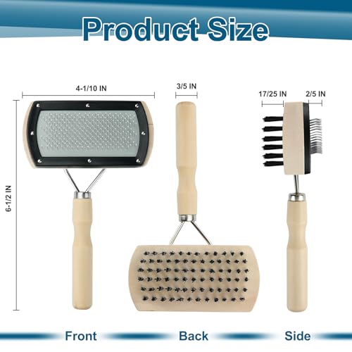Cenipar Air Conditioner Coil Cleaning Brush - Double Sided HVAC Brush AC Coil Cleaner Brush for Evaporator & Condenser Fins, Heavy Duty Flexible Design for AC Units, Refrigerators & Heat Pumps
