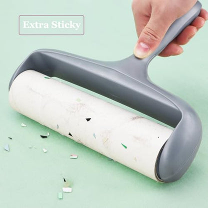 8 inch Lint Roller Refill for Scotch-Brite Pet Extra Sticky Large Surface Roller 50% Stickier Lint Roller Refill, Works Great On Pet Hair, 4 Refills, 60 Sheets per Refill, 240 Sheets Total - size: 4 Pack/240 Sheets