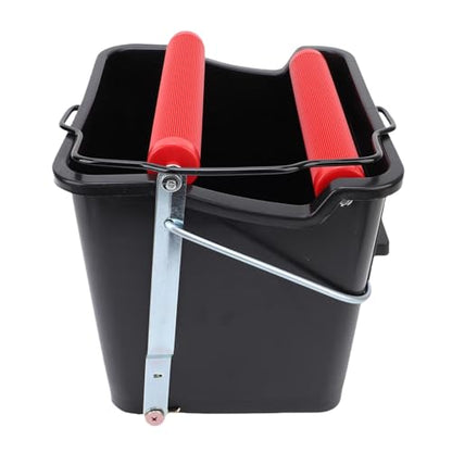 Aramox 14L Pedal Spin Mop Bucket Heavy Duty ABS Metal Bucket with Foot Press Wringer for Marine Boat Yacht Ship Deck Cleaning IMPA174280