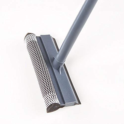 Window Squeegee Cleaning Tool 2 in 1 Window Cleaning Car Squeegee Windshield Cleaning Sponge and Rubber Squeegee,Black, Auto Squeegee - color: Black